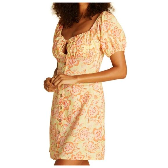 Billabong X Wrangler Far & Away Mini Dress, Women's Size M - Picture 1 of 7